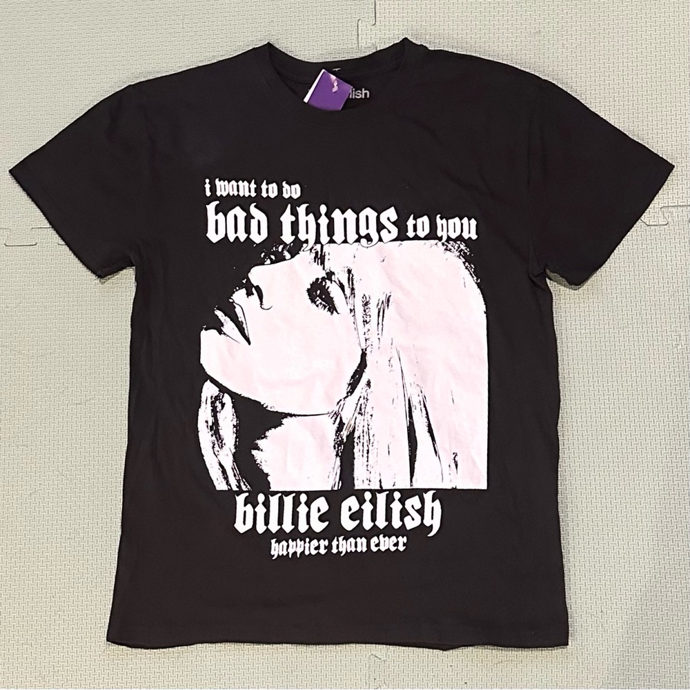 Billie Eilish “I Want to Do Bad things to You” Tee Size M